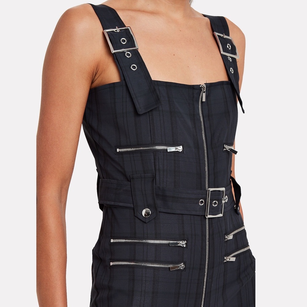 WeWoreWhat Plaid Moto Overalls - Picture 6 of 7